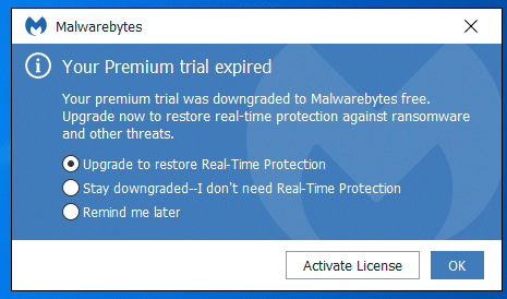 how to find malwarebytes license key android